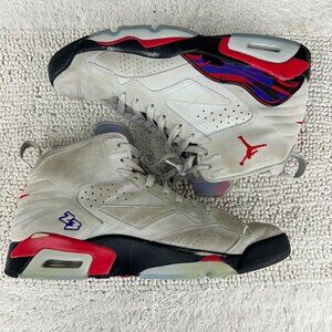 Jordan MVP 678 Shoes Mens 10 Natural Dark‎ Gray Grey Red Basketball Sneakers